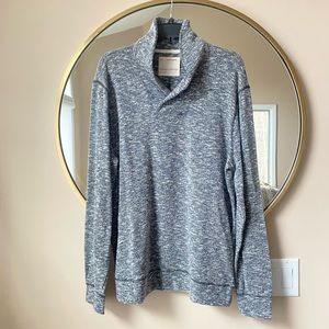 Banana Republic Men's Turtleneck Sweater in Heather Gray